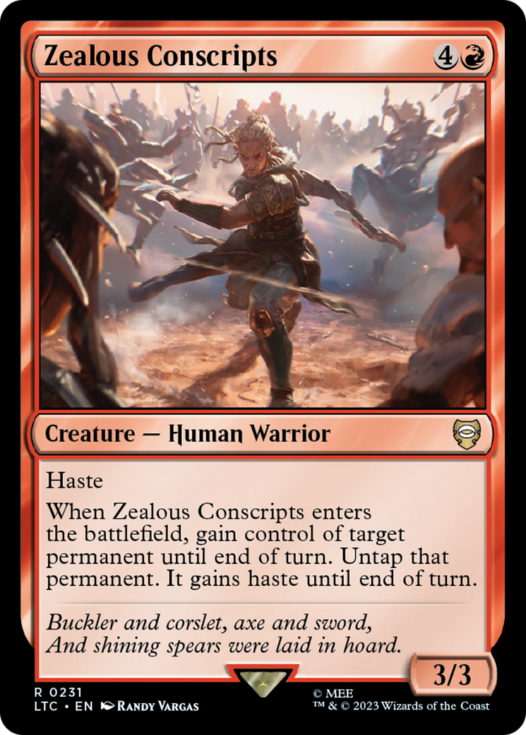 Zealous Conscripts [The Lord of the Rings: Tales of Middle-Earth Commander] | Magic Magpie