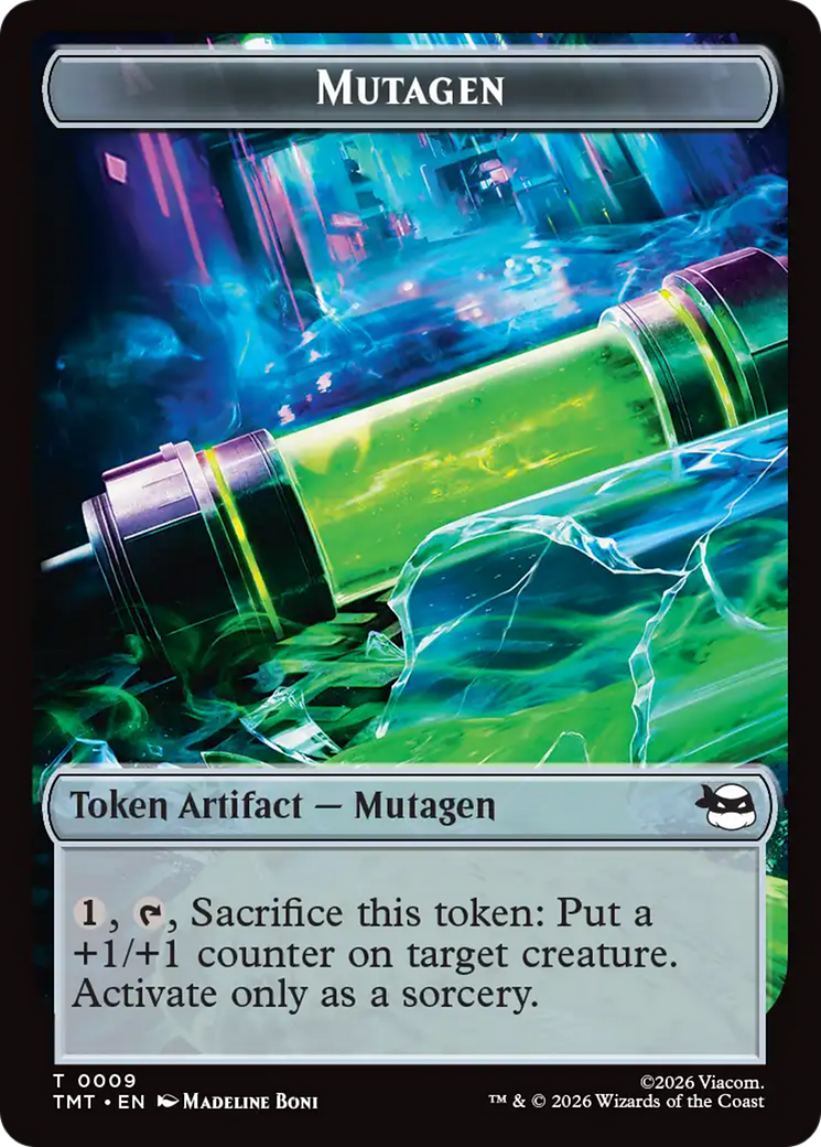 Ninja // Mutagen Double-Sided Token [Teenage Mutant Ninja Turtles Tokens] | Magic Magpie