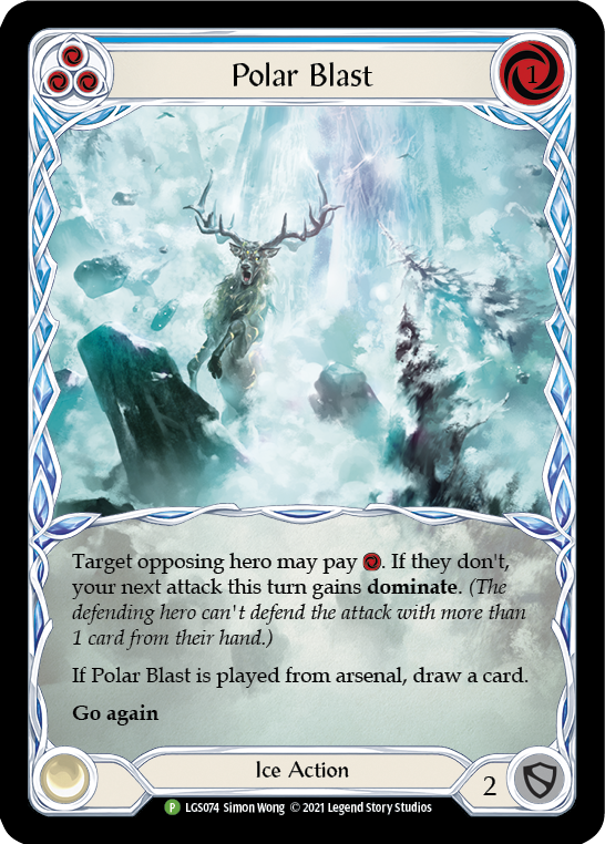 Polar Blast (Blue) [LGS074] (Promo)  Rainbow Foil | Magic Magpie