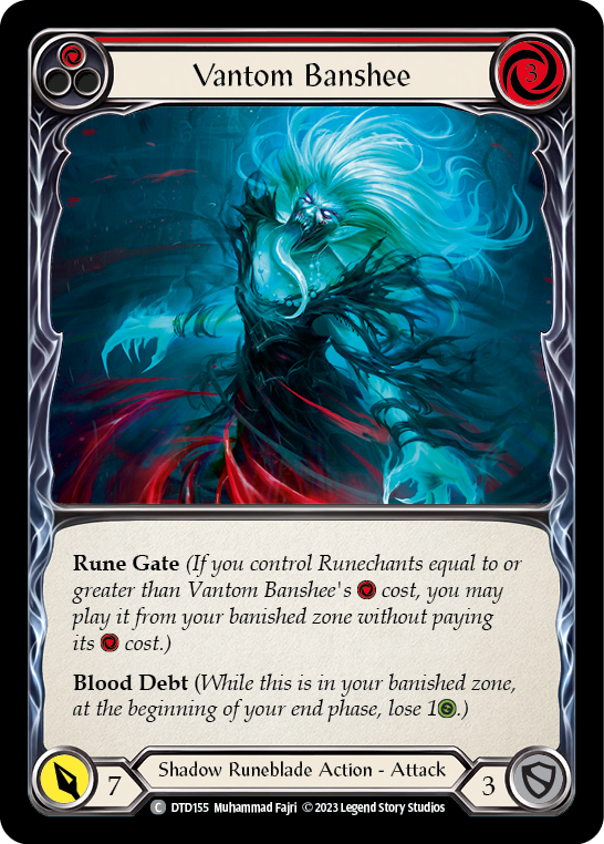 Vantom Banshee (Red) [DTD155] (Dusk Till Dawn)  Rainbow Foil | Magic Magpie