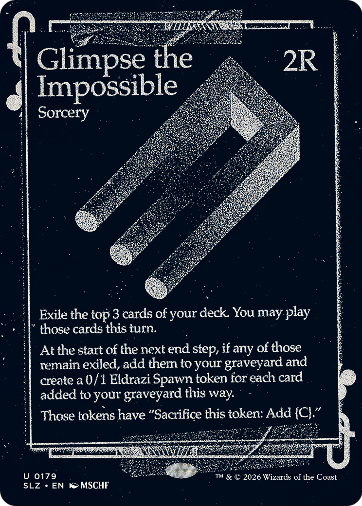 Glimpse the Impossible (0179) [Secret Lair x MSCHF: The Zeta Set] | Magic Magpie