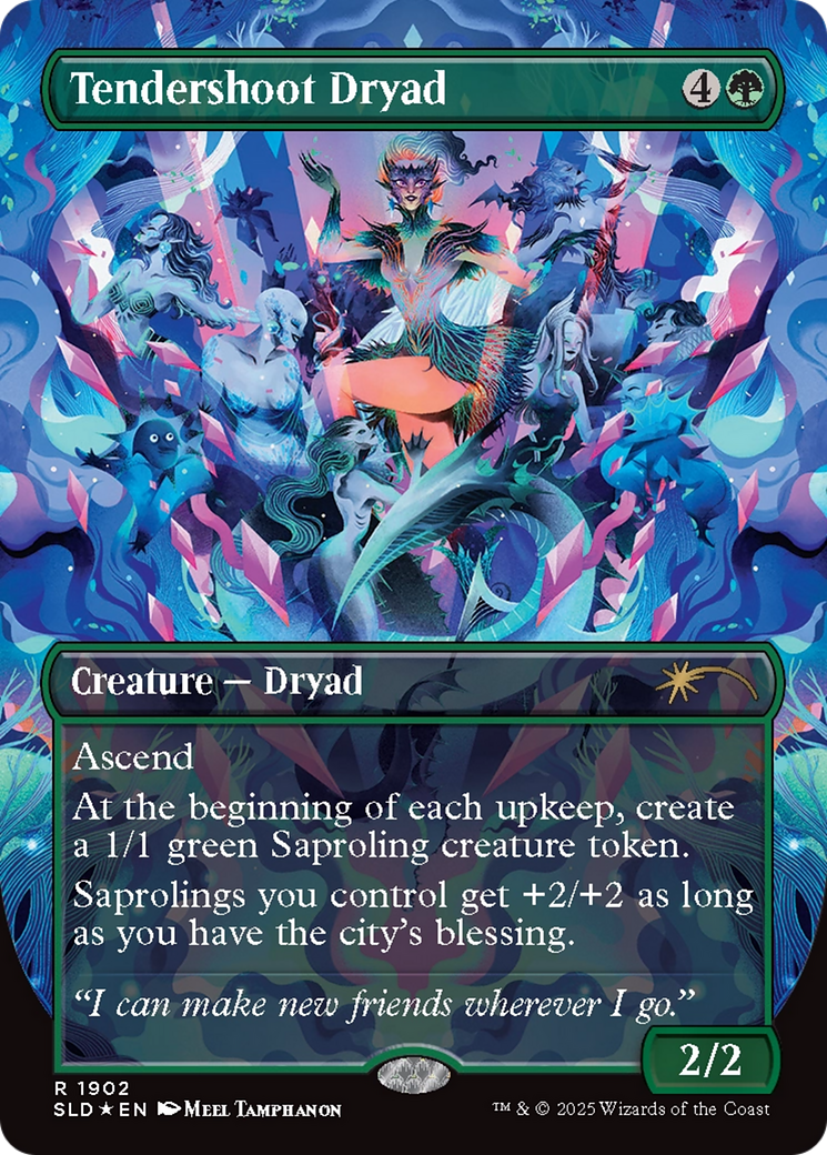 Tendershoot Dryad (Double Rainbow Foil) [Secret Lair Drop Series] | Magic Magpie