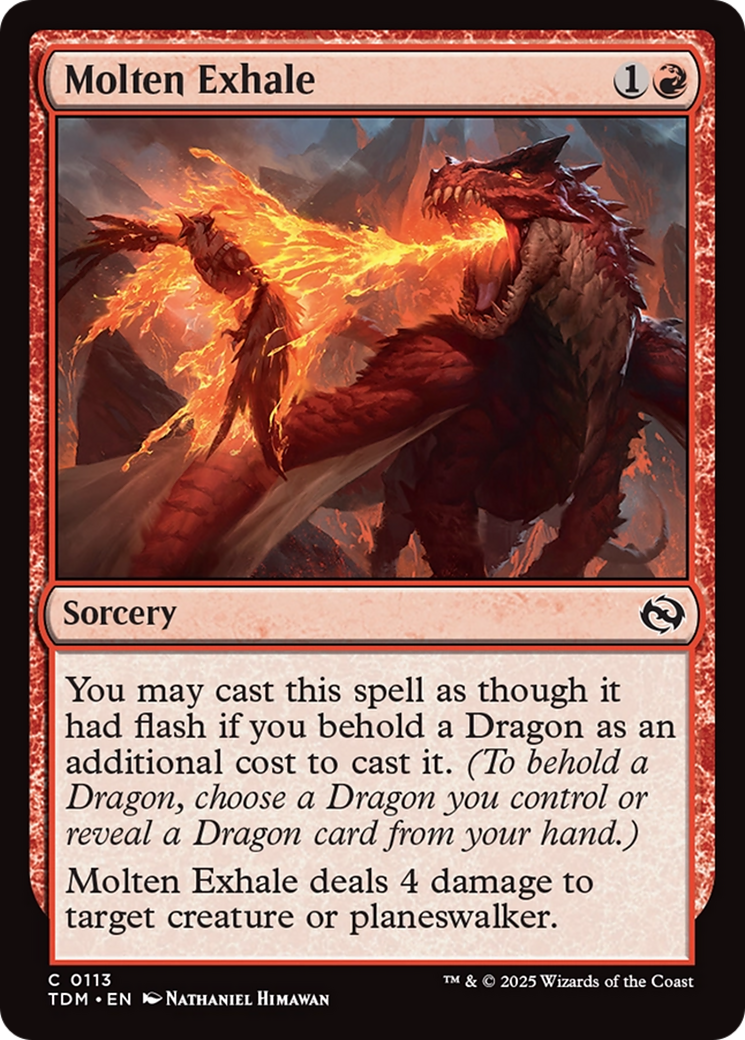 Molten Exhale [Tarkir: Dragonstorm] | Magic Magpie