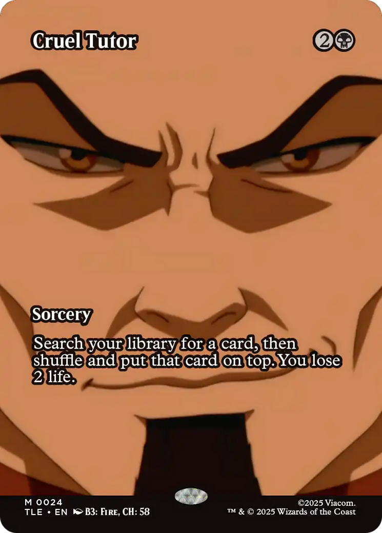 Cruel Tutor (Borderless) [Avatar: The Last Airbender: Eternal-Legal] | Magic Magpie