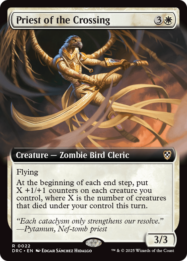 Priest of the Crossing (Extended Art) [Aetherdrift Commander] | Magic Magpie