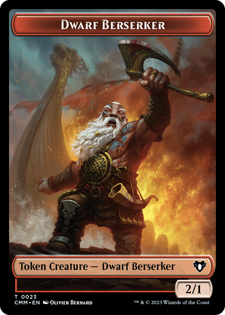 Dwarf Berserker Token [Commander Masters Tokens] | Magic Magpie