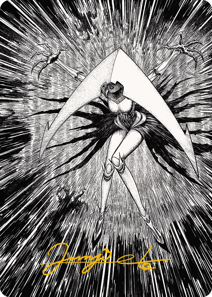 Elesh Norn, Mother of Machines 2 Art Card (Gold-Stamped Signature) [Phyrexia: All Will Be One Art Series] | Magic Magpie