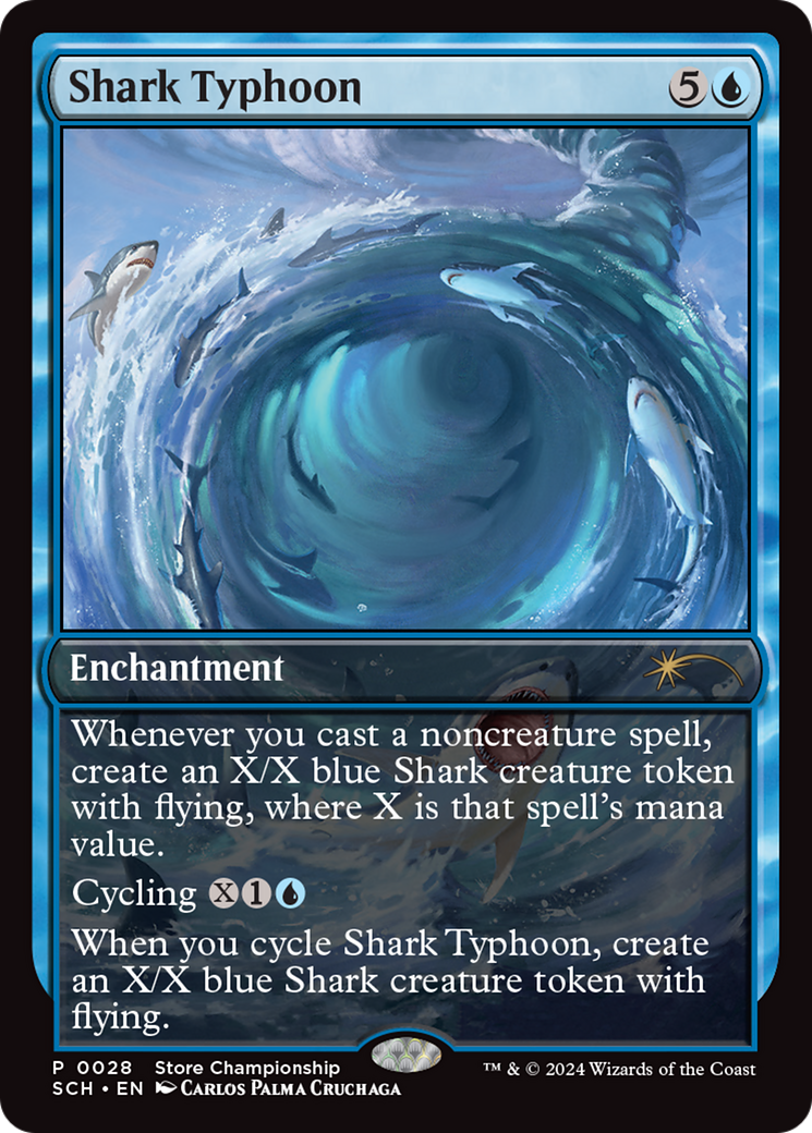 Shark Typhoon (Store Championship) [Bloomburrow Promos] | Magic Magpie