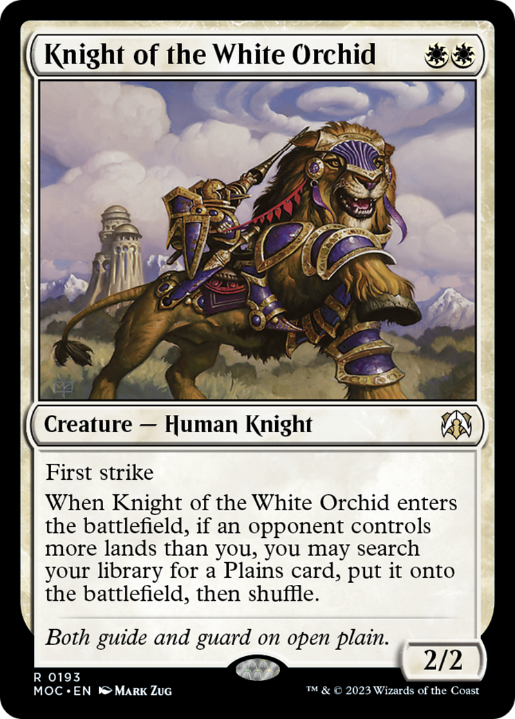 Knight of the White Orchid [March of the Machine Commander] | Magic Magpie