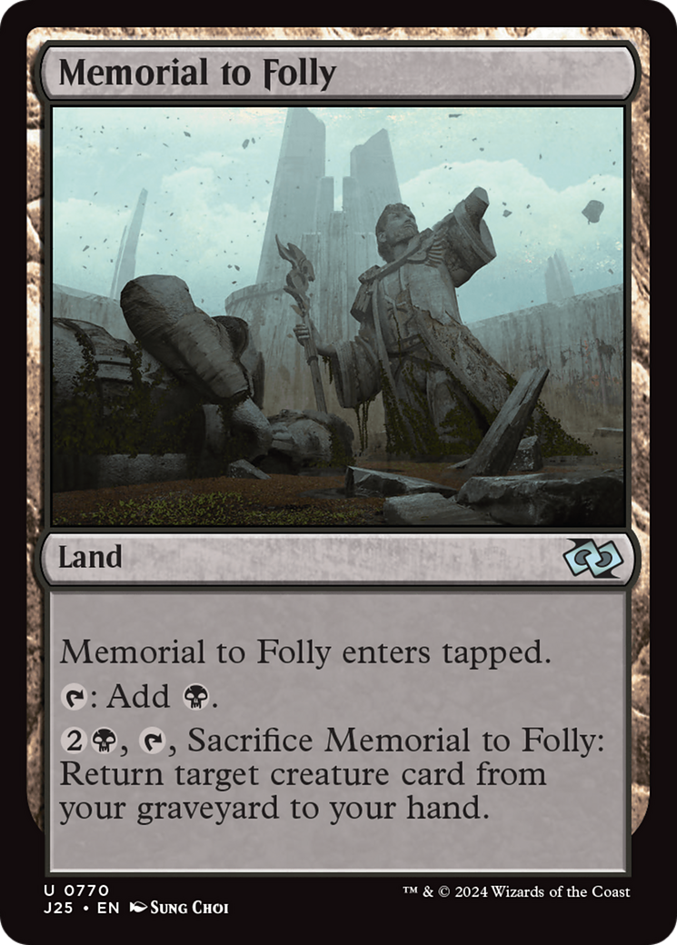 Memorial to Folly [Foundations Jumpstart] | Magic Magpie