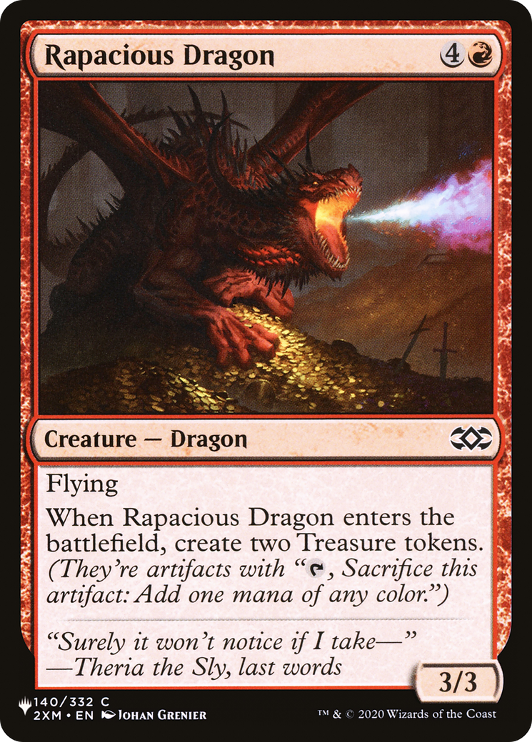 Rapacious Dragon [The List Reprints] | Magic Magpie