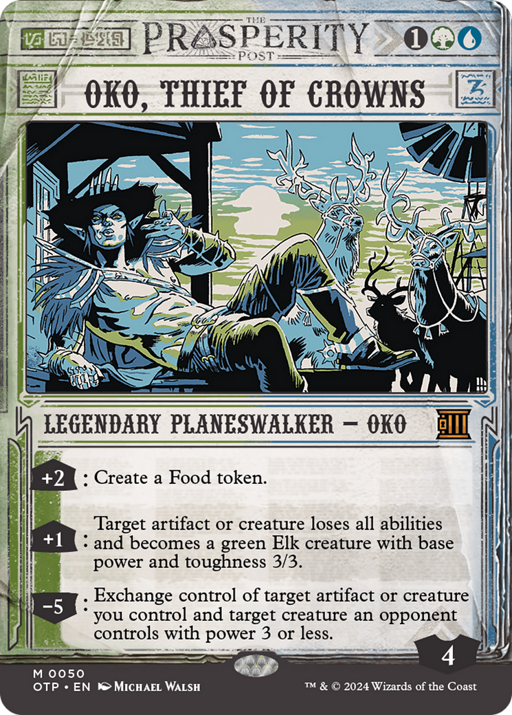 Oko, Thief of Crowns [Outlaws of Thunder Junction: Breaking News] | Magic Magpie