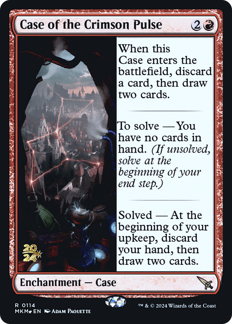 Case of the Crimson Pulse [Murders at Karlov Manor Prerelease Promos] | Magic Magpie