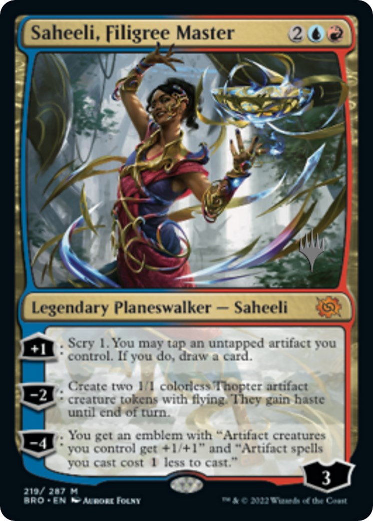 Saheeli, Filigree Master (Promo Pack) [The Brothers' War Promos] | Magic Magpie