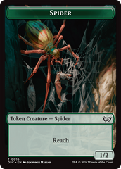 Insect (0012) // Spider Double-Sided Token [Duskmourn: House of Horror Commander Tokens] | Magic Magpie