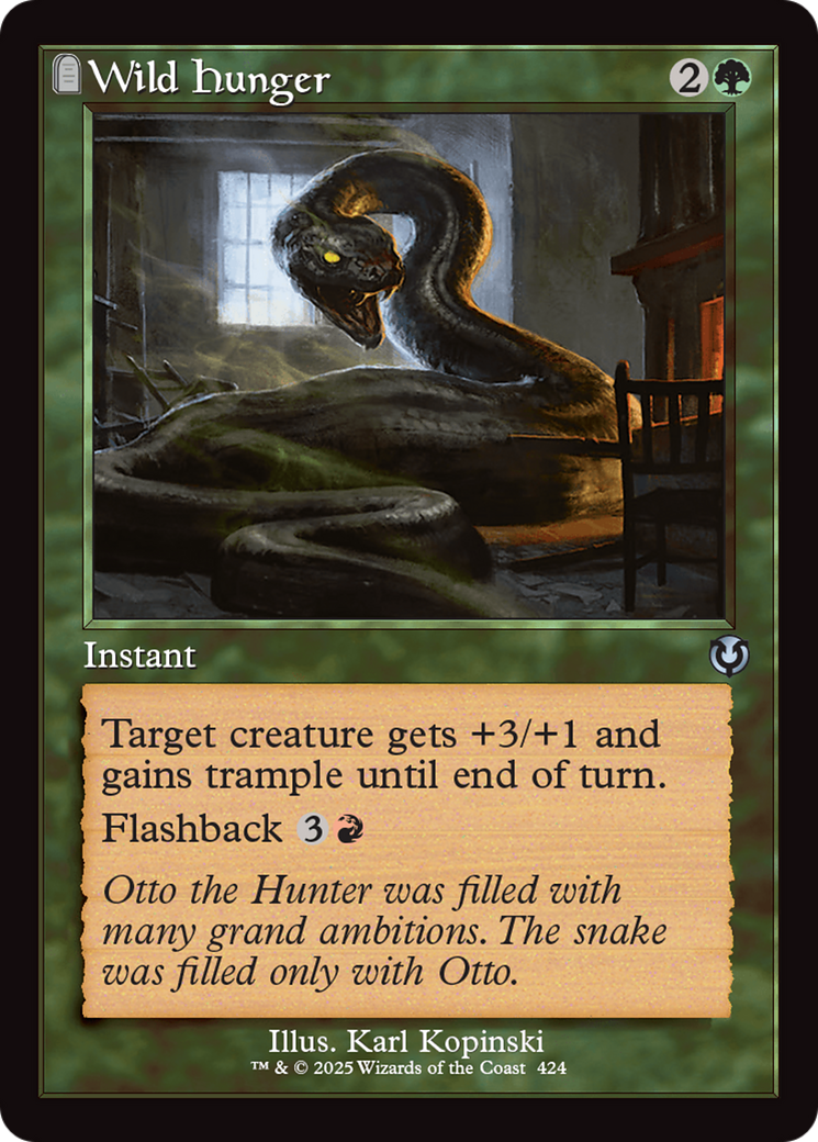 Wild Hunger (Retro Frame) [Innistrad Remastered] | Magic Magpie