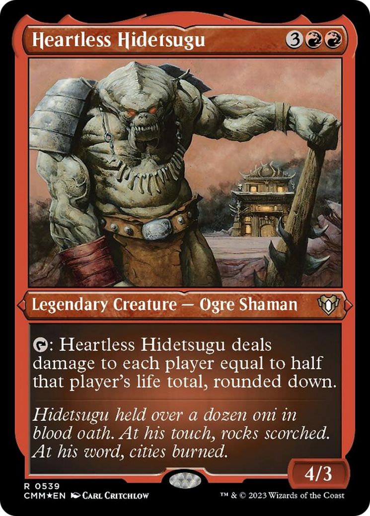 Heartless Hidetsugu (Foil Etched) [Commander Masters] | Magic Magpie