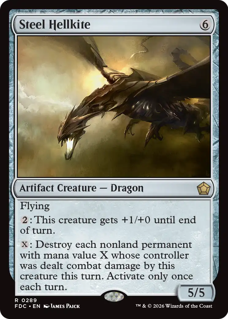 Steel Hellkite [Foundations Commander] | Magic Magpie