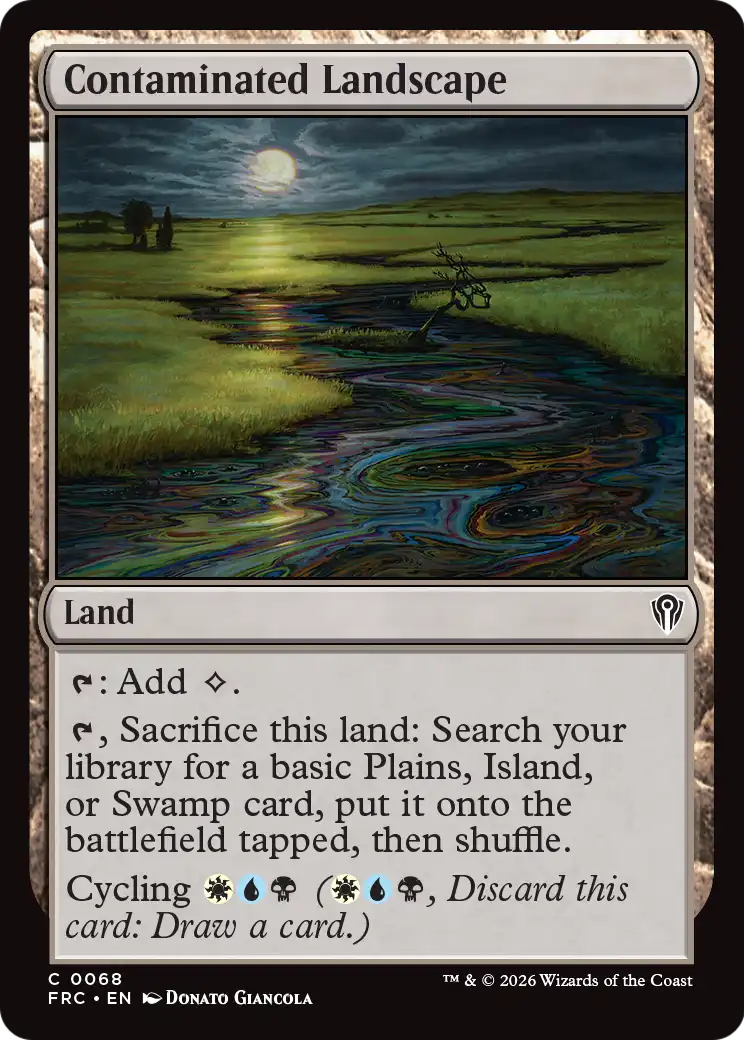 Contaminated Landscape [Reality Fracture Commander] | Magic Magpie