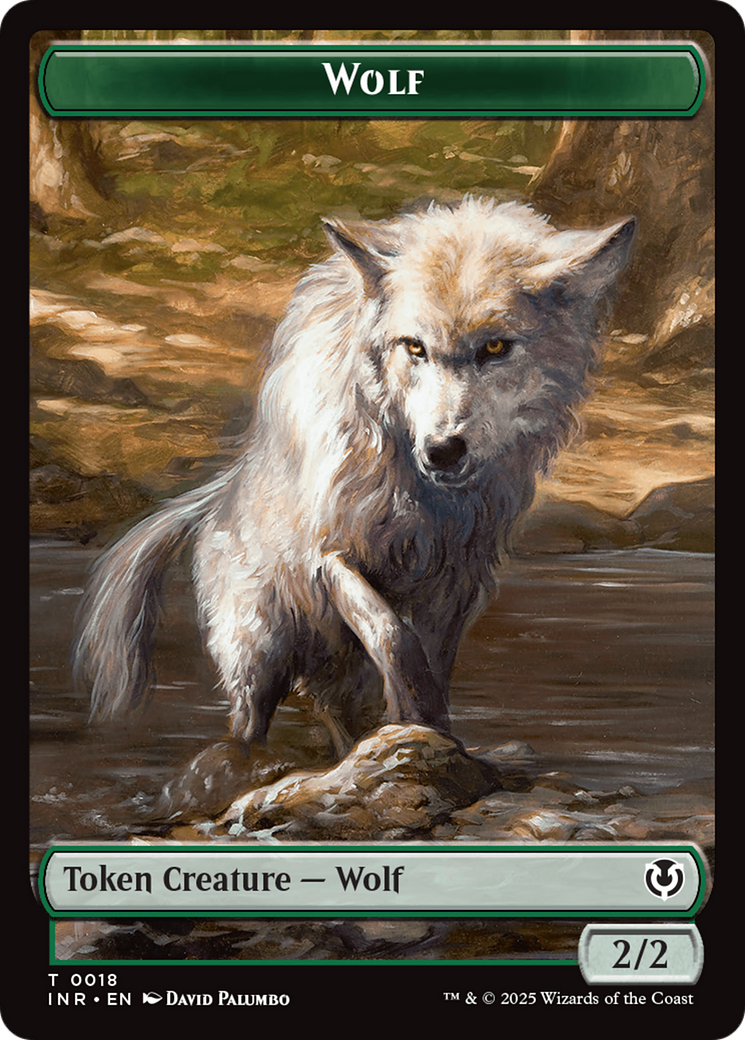 Wolf (0009) // Wolf (0018) Double-Sided Token [Innistrad Remastered Tokens] | Magic Magpie