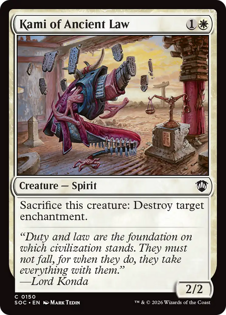 Kami of Ancient Law [Secrets of Strixhaven Commander] | Magic Magpie
