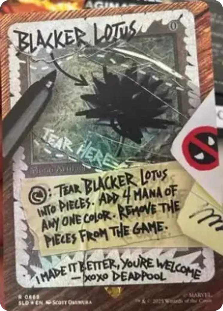 Blacker Lotus (Rainbow Foil) [Secret Lair Drop Series] | Magic Magpie