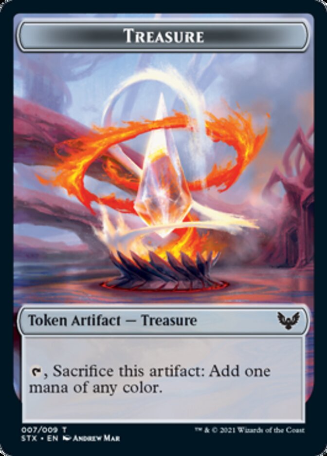 Treasure Token [Strixhaven: School of Mages Tokens] | Magic Magpie
