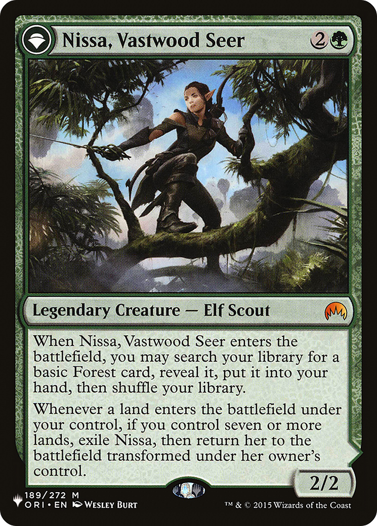 Nissa, Vastwood Seer // Nissa, Sage Animist [Secret Lair: From Cute to Brute] | Magic Magpie