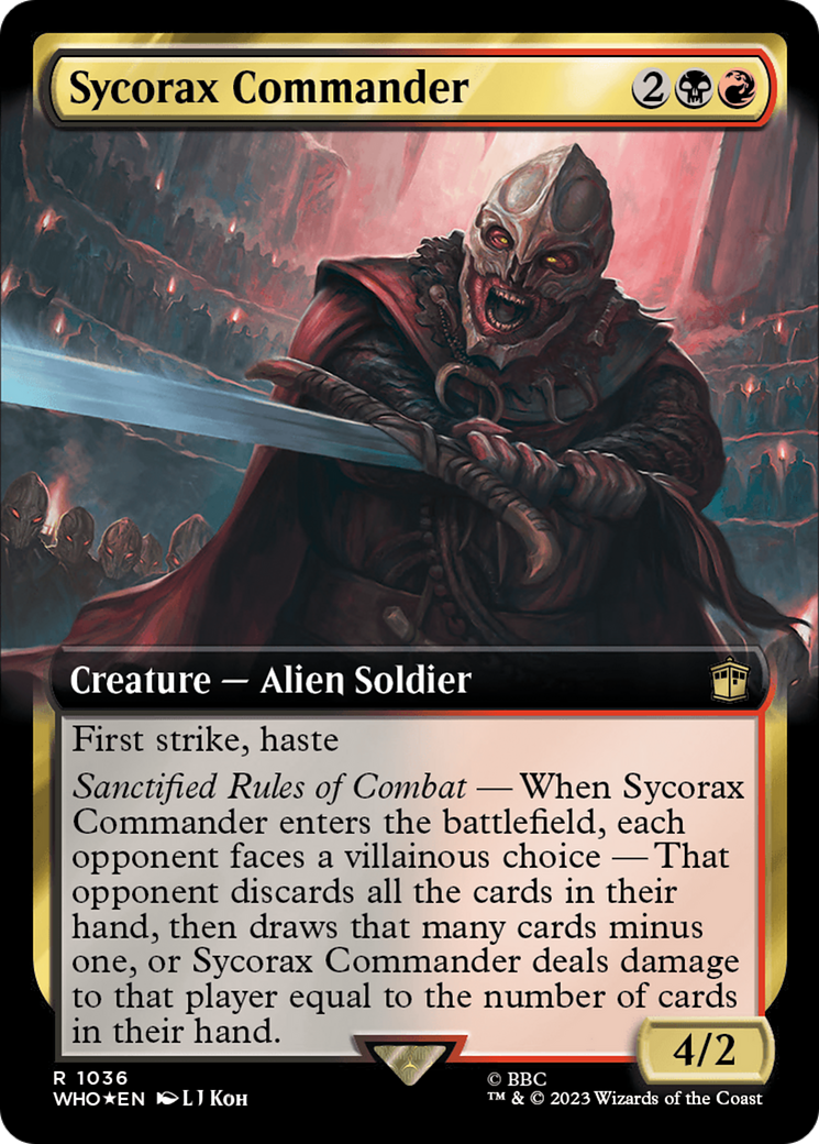 Sycorax Commander (Extended Art) (Surge Foil) [Doctor Who] | Magic Magpie