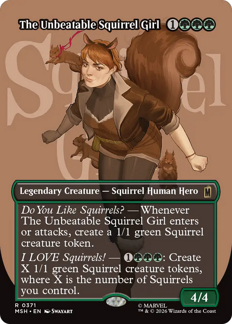 The Unbeatable Squirrel Girl (Borderless) [Marvel Super Heroes] | Magic Magpie