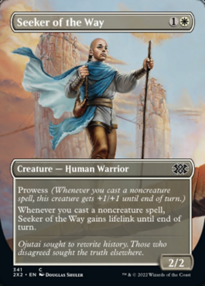 Seeker of the Way (Borderless Alternate Art) [Double Masters 2022] | Magic Magpie