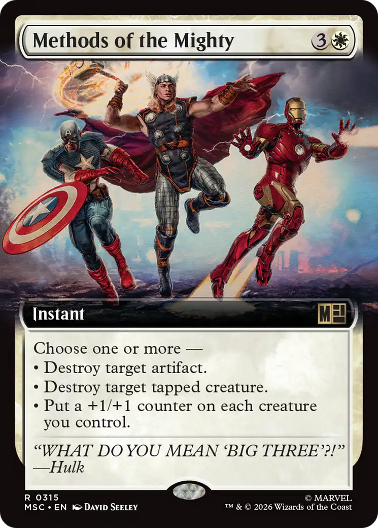 Methods of the Mighty (Extended Art) [Marvel Super Heroes Commander] | Magic Magpie