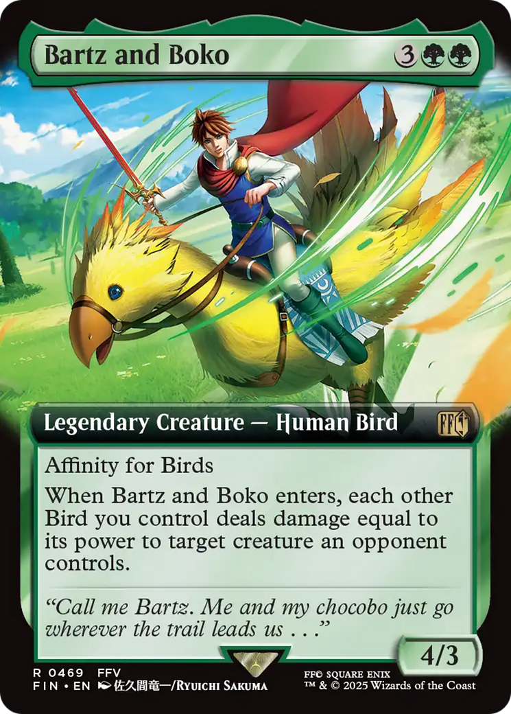 Bartz and Boko (Extended Art) [FINAL FANTASY] | Magic Magpie