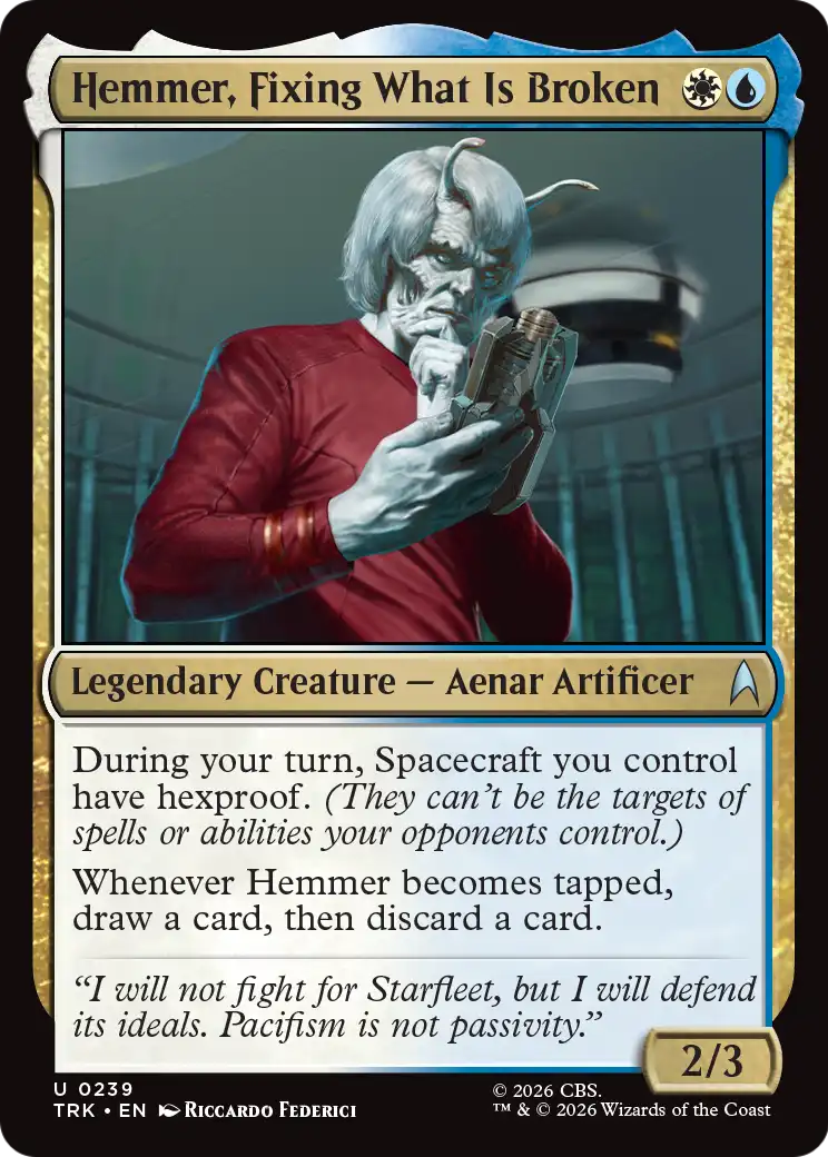 Hemmer, Fixing What Is Broken [Star Trek] | Magic Magpie