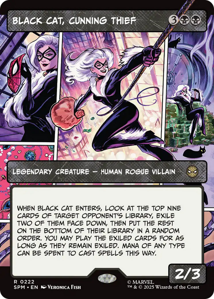 Black Cat, Cunning Thief (Borderless) [Marvel's Spider-Man] | Magic Magpie