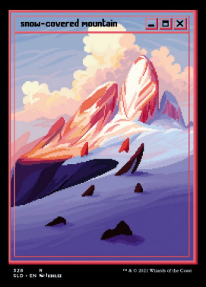 Snow-Covered Mountain (328) [Secret Lair Drop Series] | Magic Magpie