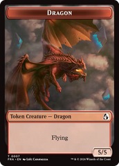 Dragon // Lotus Double-Sided Token [Reality Fracture Tokens] | Magic Magpie