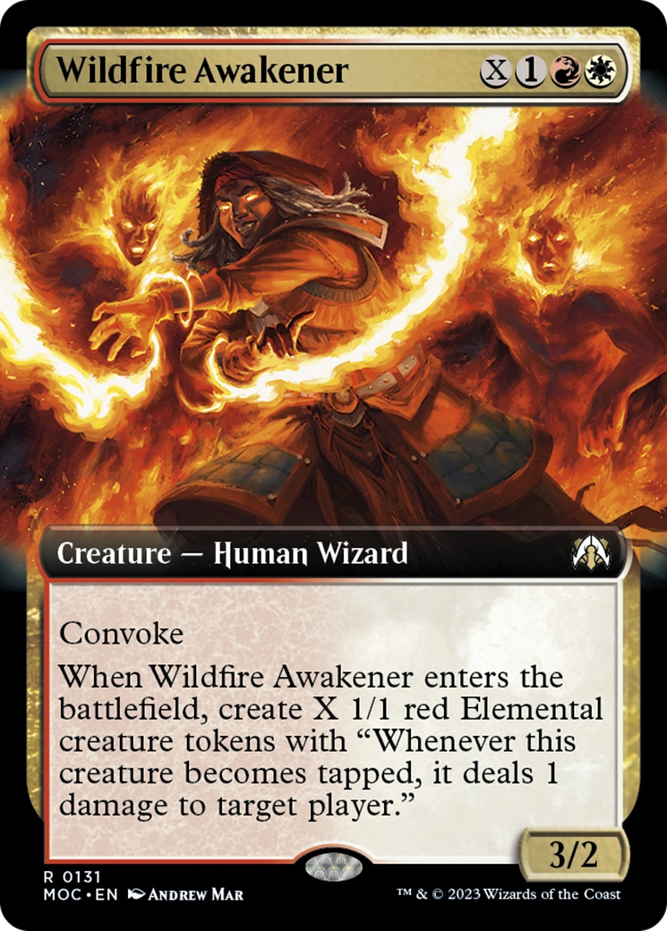 Wildfire Awakener (Extended Art) [March of the Machine Commander] | Magic Magpie