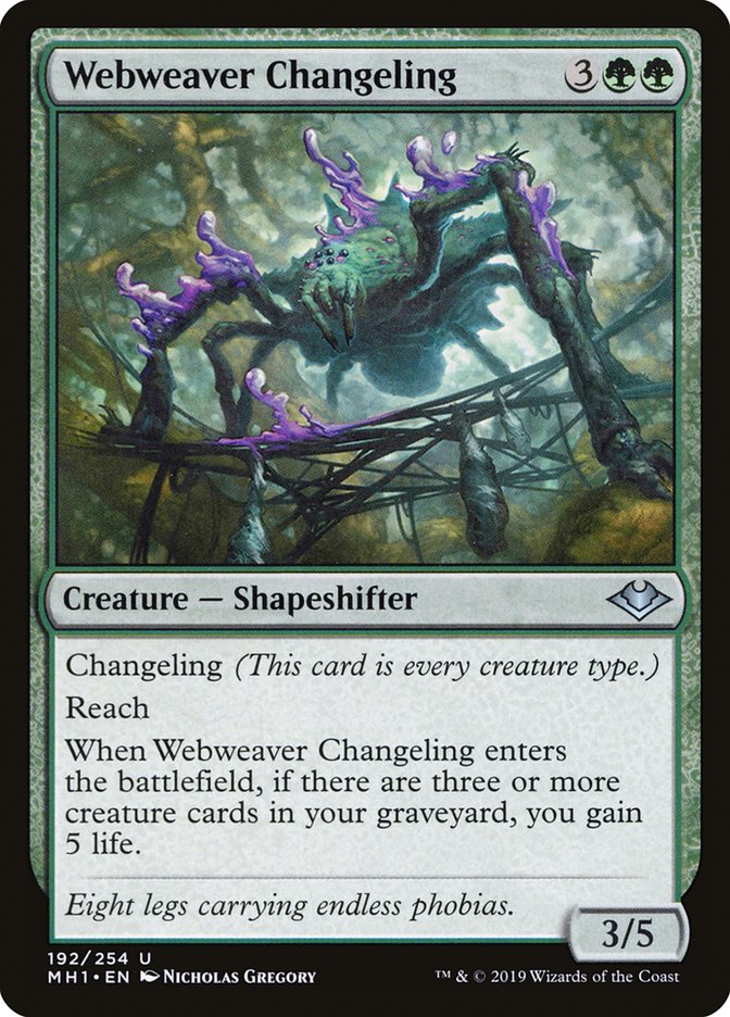 Webweaver Changeling [Modern Horizons] | Magic Magpie