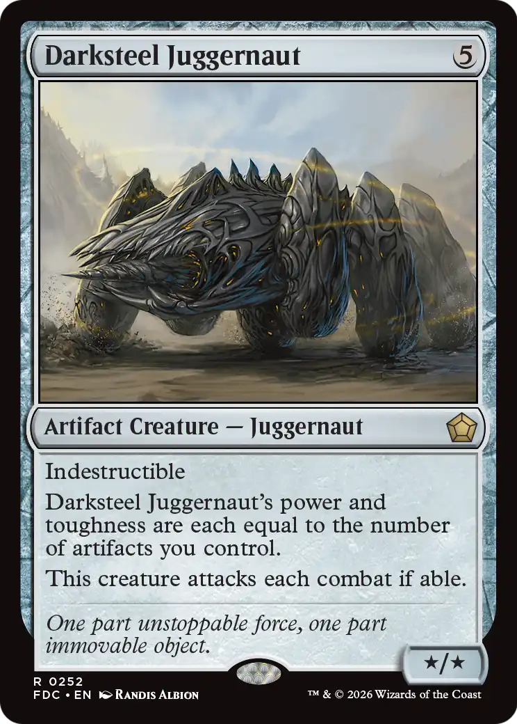 Darksteel Juggernaut [Foundations Commander] | Magic Magpie