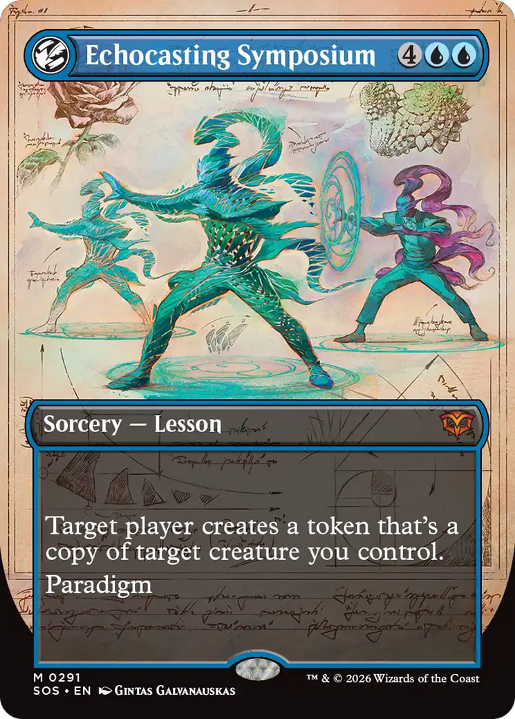 Echocasting Symposium (Borderless) [Secrets of Strixhaven] | Magic Magpie