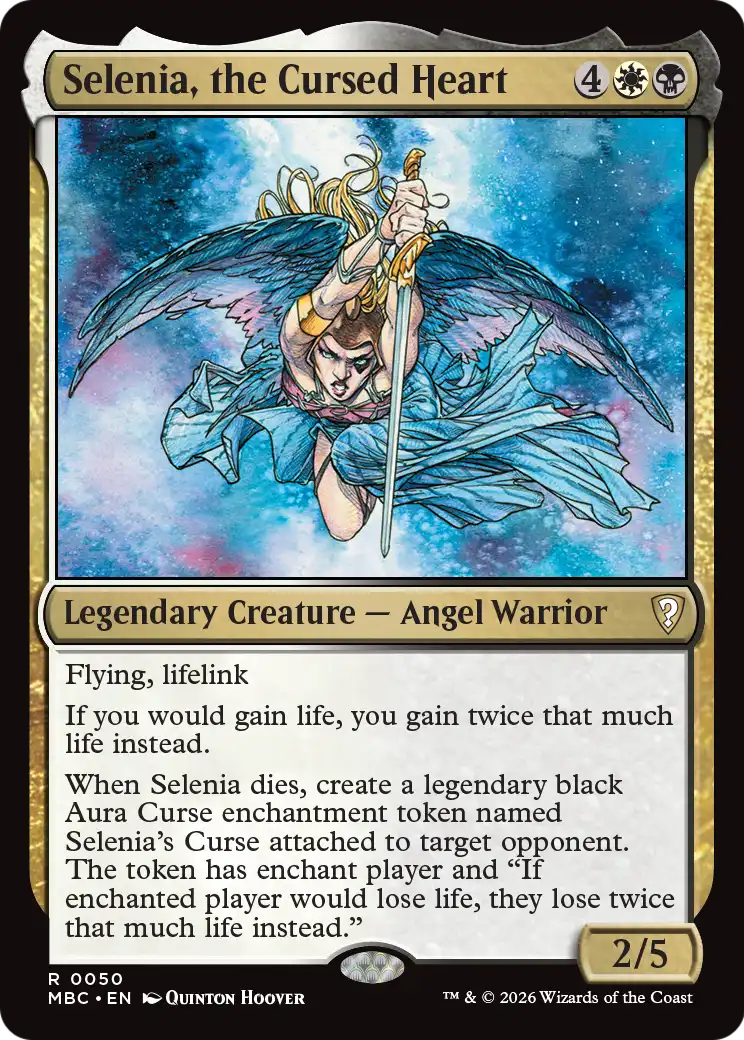 Selenia, the Cursed Heart [Mystery Booster: Commander Edition] | Magic Magpie