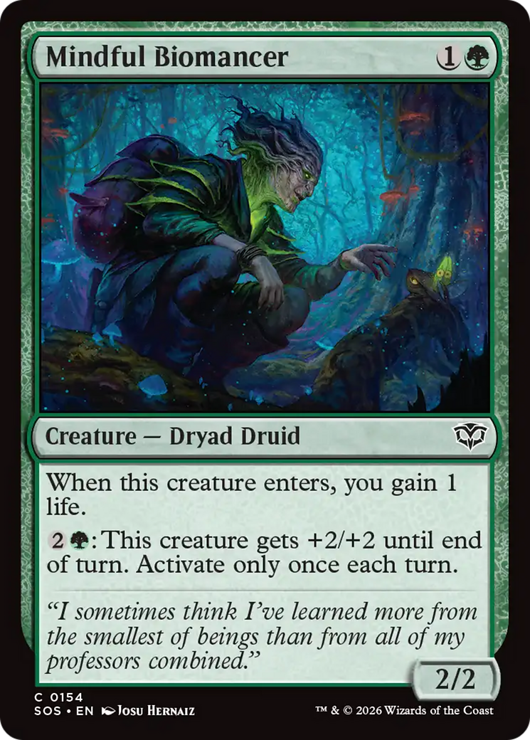 Mindful Biomancer [Secrets of Strixhaven] | Magic Magpie
