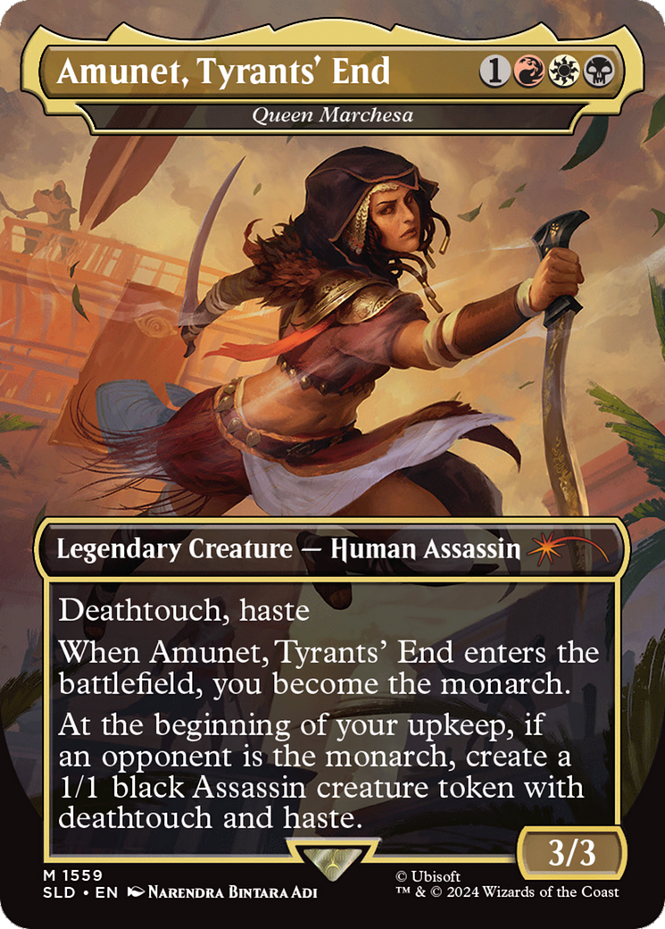 Amunet, Tyrants' End - Queen Marchesa (Rainbow Foil) [Secret Lair Drop Series] | Magic Magpie