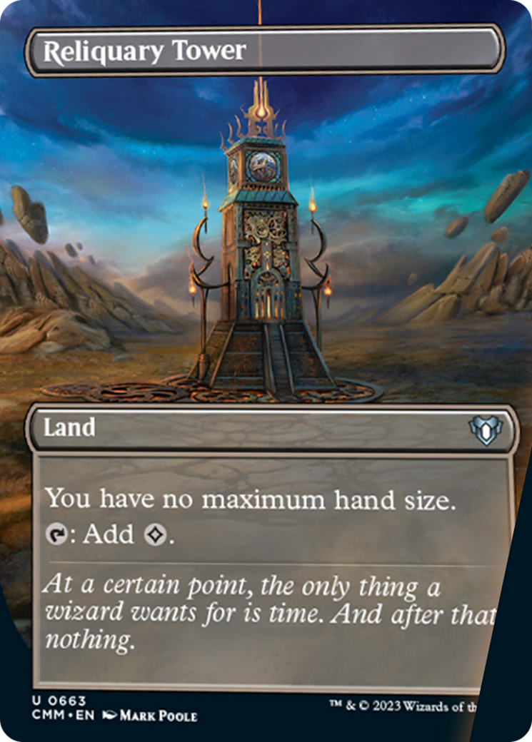 Reliquary Tower (Borderless Alternate Art) [Commander Masters] | Magic Magpie