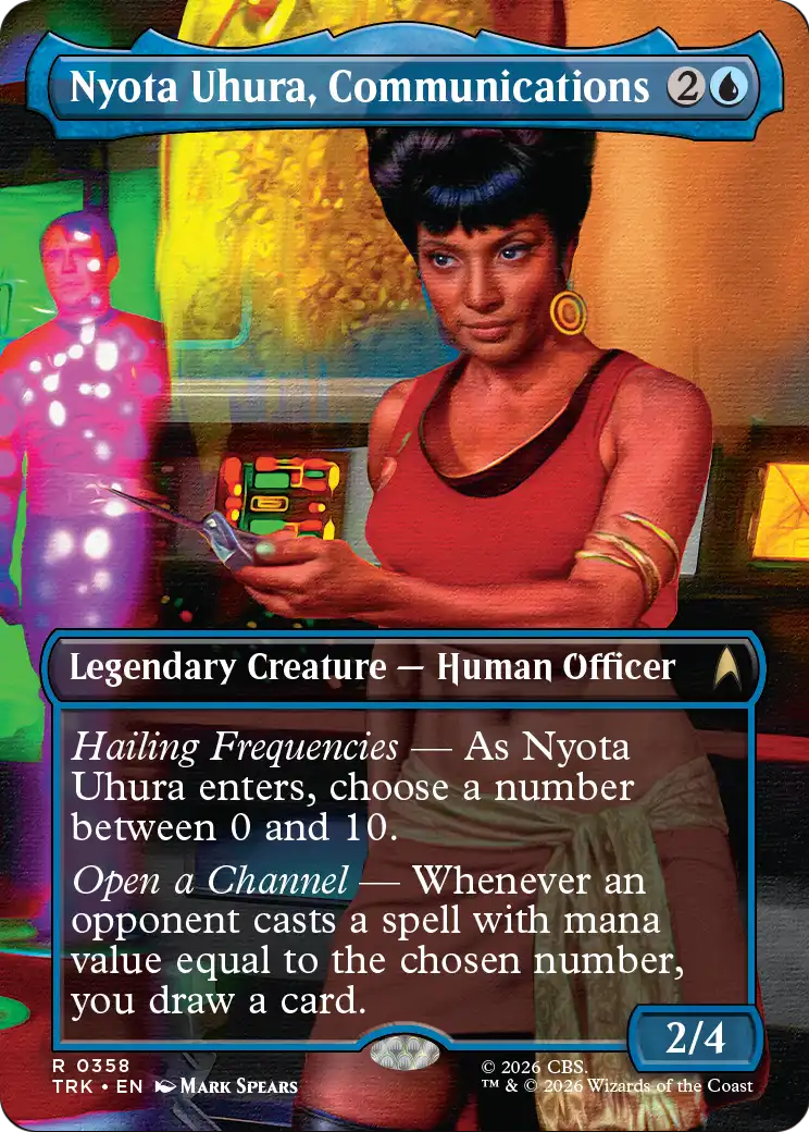 Nyota Uhura, Communications Officer (Borderless) [Star Trek] | Magic Magpie