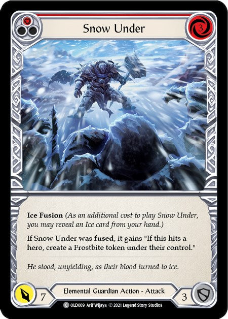 Snow Under (Red) [OLD009] (Tales of Aria Oldhim Blitz Deck)  1st Edition Normal | Magic Magpie
