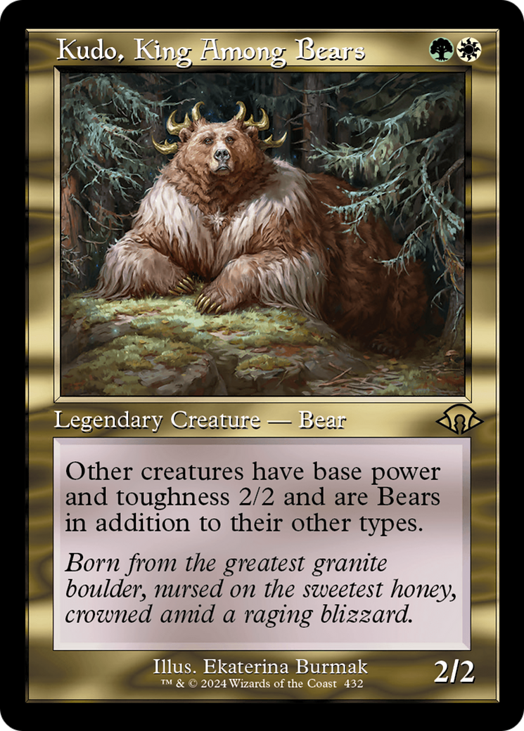 Kudo, King Among Bears (Retro) [Modern Horizons 3] | Magic Magpie