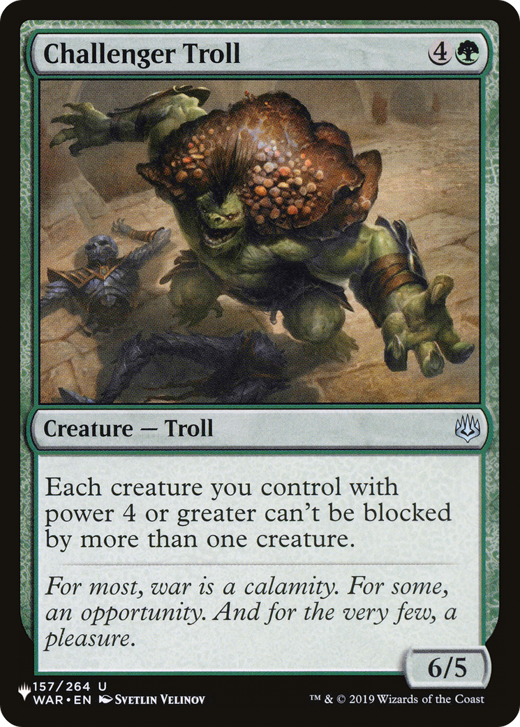 Challenger Troll [The List Reprints] | Magic Magpie