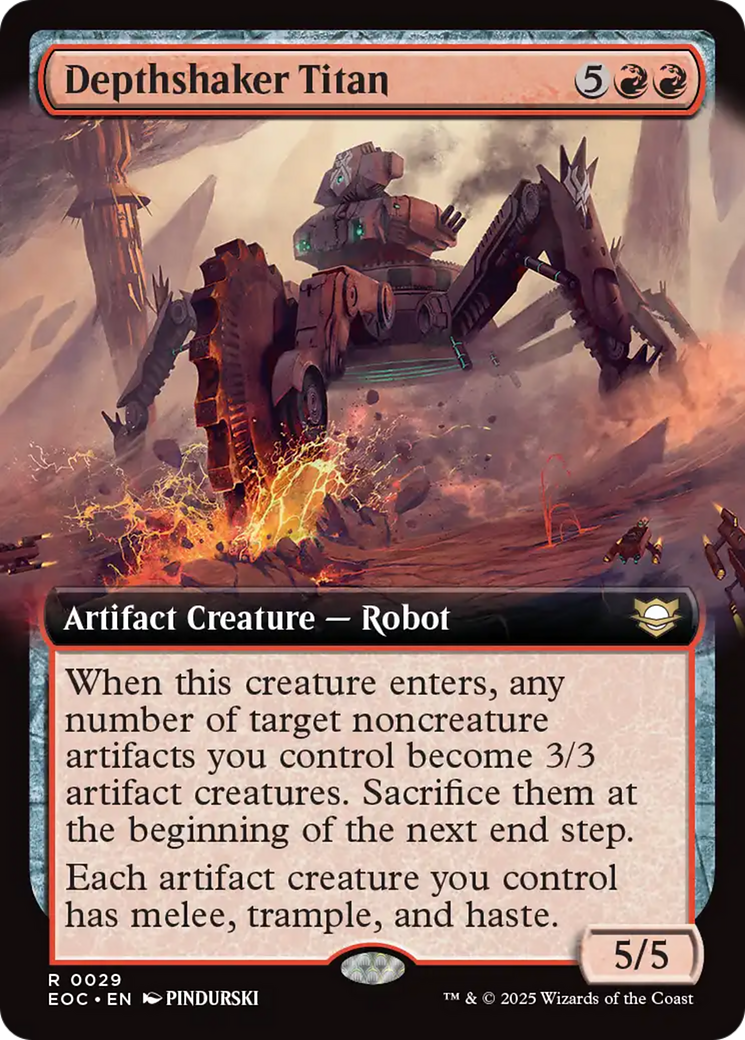 Depthshaker Titan (Extended Art) [Edge of Eternities Commander] | Magic Magpie